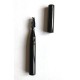 Private label Beauty Metal Black Cosmetic Eye Lash Brush Mascara wand with cap